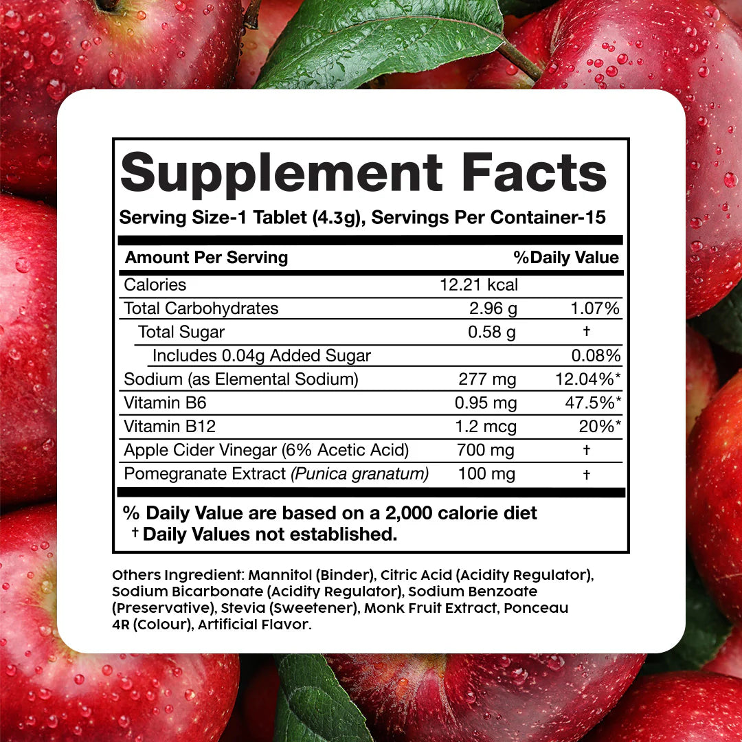 Apple Cider Vinegar Effervescent (700mg)